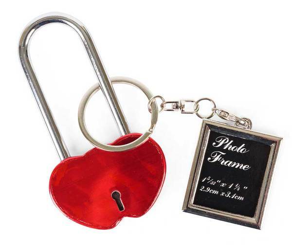 Love Heart Padlock with Personalised Dedication