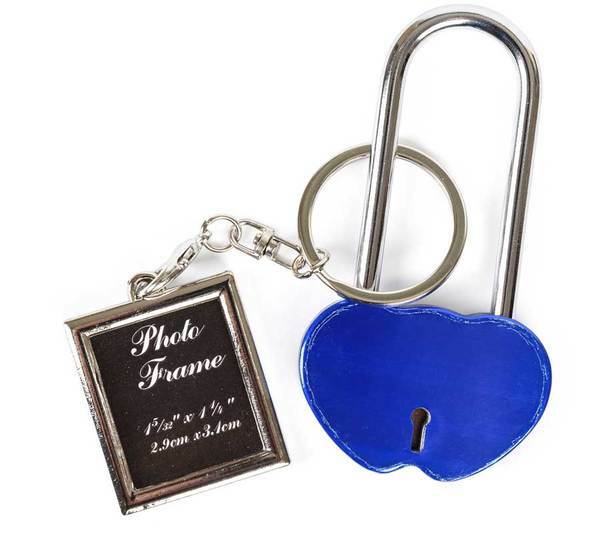 Love Heart Padlock with Personalised Dedication